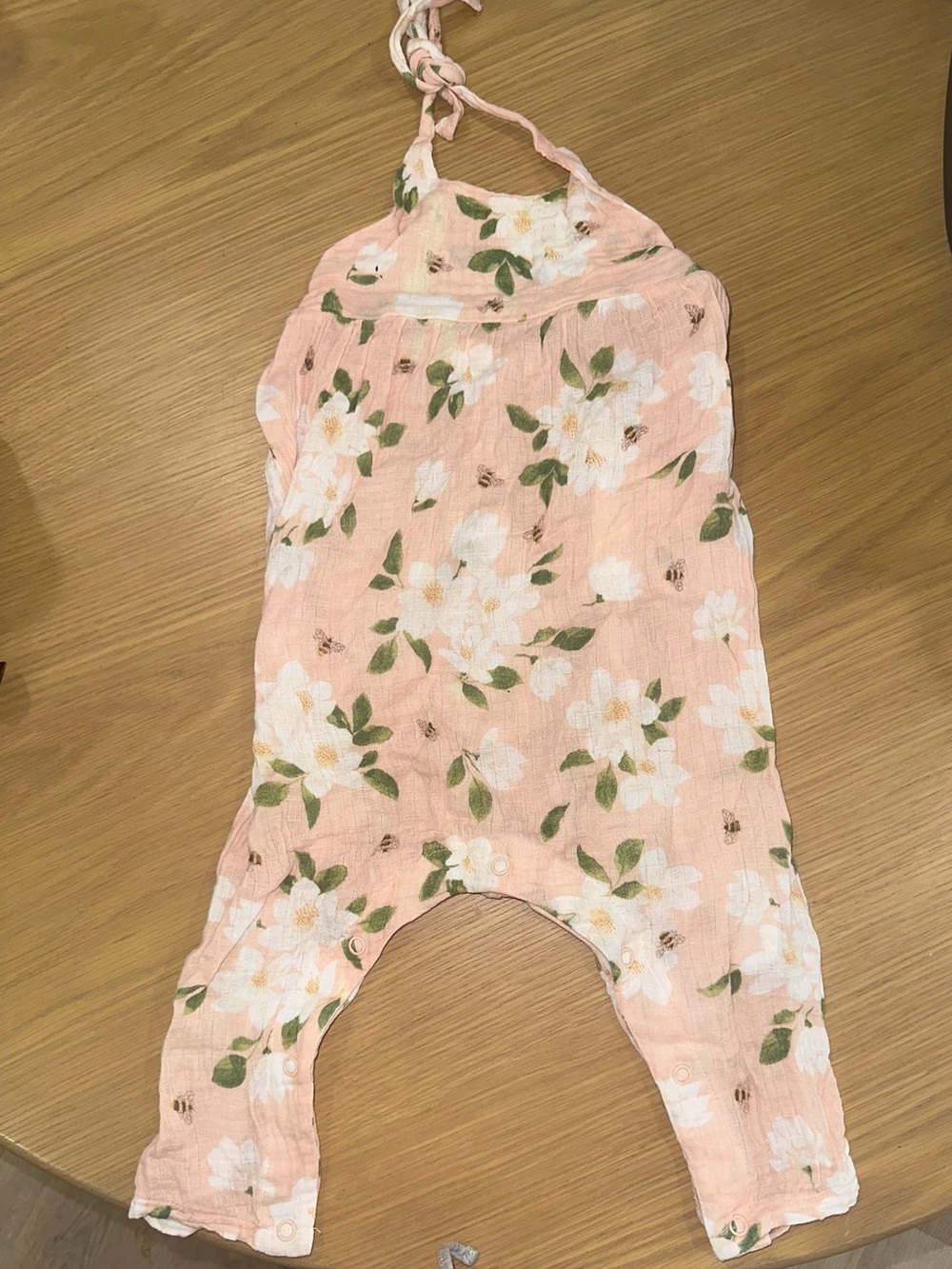 Toddler Girls muslin Floral Romper Jumpsuit